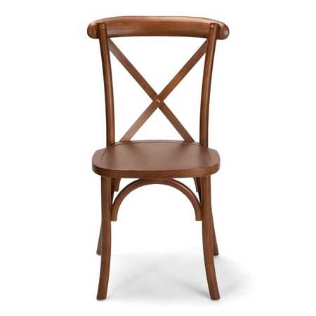 Atlas Commercial Products Vineyard Estate Cross Back Chair, Mark II, Medium Natural XBC50MNAT